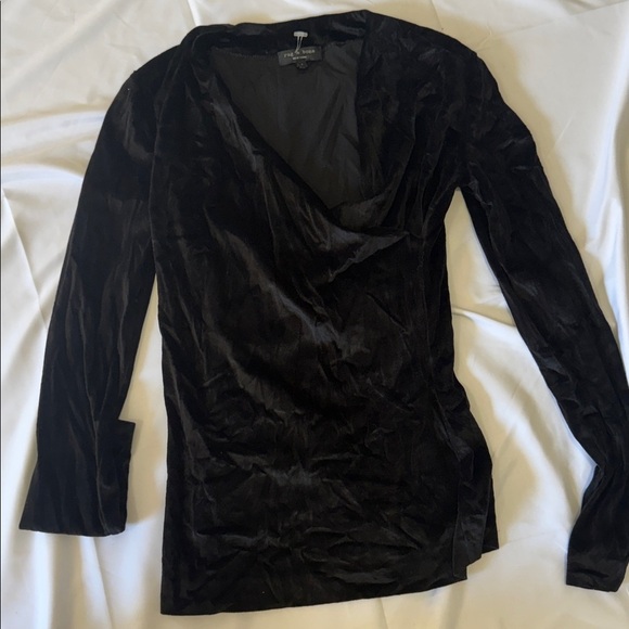 rag & bone Tops - Rag & Bone Elegant Black Long Sleeve Top